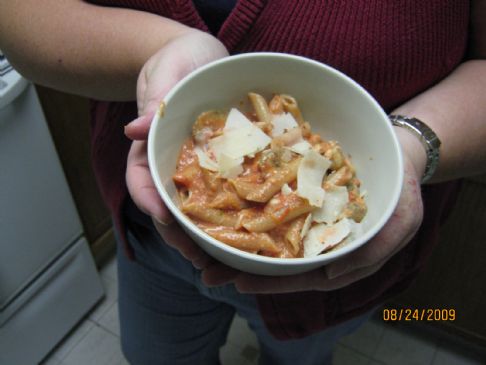 Chicken and Mushroom Penne alla vodka