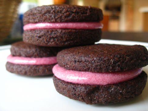 Chocolate Raspberry Sandwich Cookies