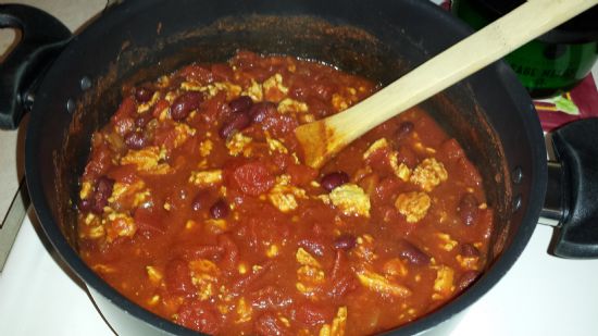 Ali's Simple Stovetop Turkey Chili