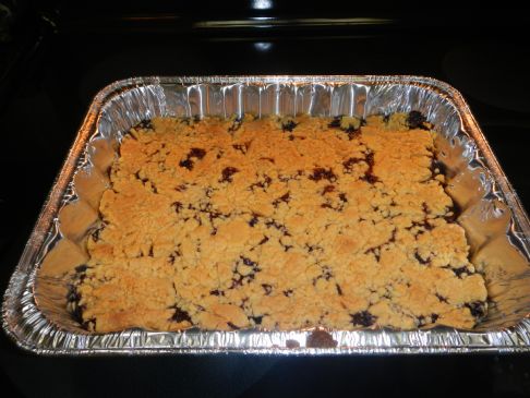 Chia Seed Blueberry Cobbler