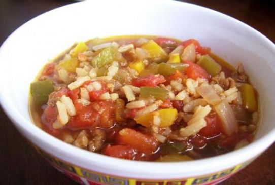 Stuffed Bell Pepper Soup