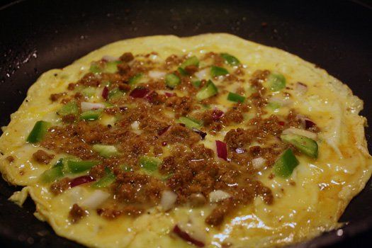 Mexican Omelette with Chorizo