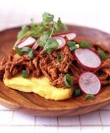 Garlicky Mexican Chicken with Ancho Peppers and Crispy Polenta