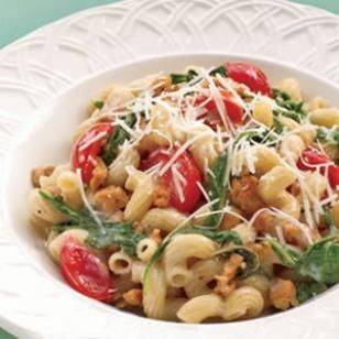 Fusilli with Italian Sausage and Arugula