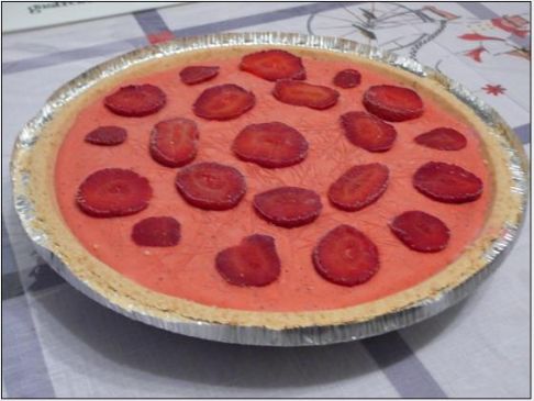 Vegan Strawberry Freezer Pie