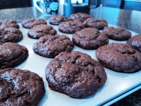 Chocolate banana baby muffins