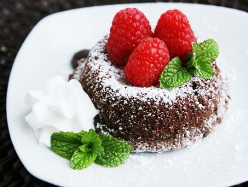 Molten semi sweet chocolate cake