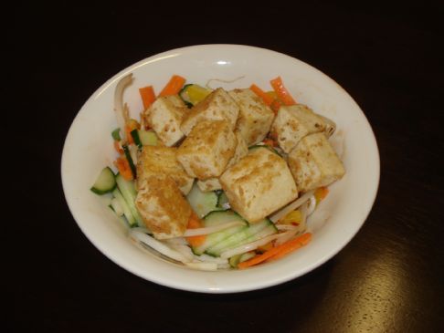 Tofu with Sweet Chilli Salad