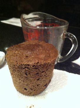 1 minute low carb chocolate muffin