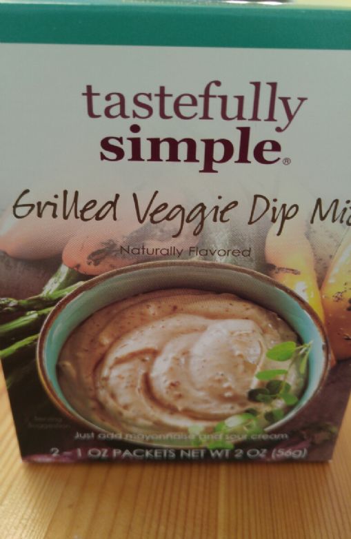 Tastefully Simple Dip with Light Mayo and Light Sour Cream