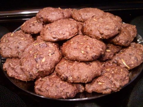 Drew's Healthy Mint Chocolate Zucchini Cookies (Vegan)
