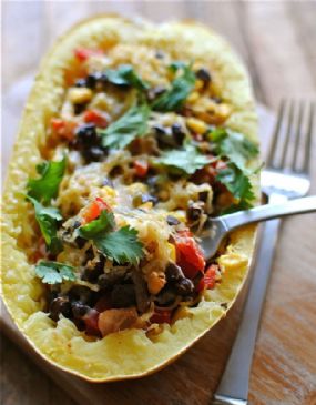 Southwestern Stuffed Spaghetti Squash