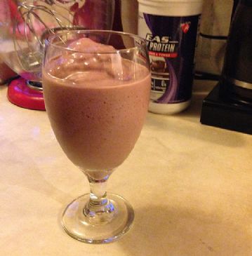 Chocolate Strawberry Soy Protein Smoothie