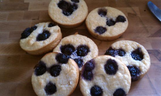 Blueberry Garbanzo Biscuits