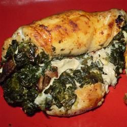 Chicken Breast Stuffed with Spinach Blue Cheese and Bacon