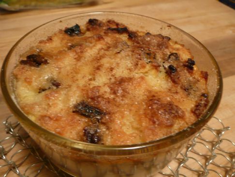 Fat Free Microwave Bread Pudding!