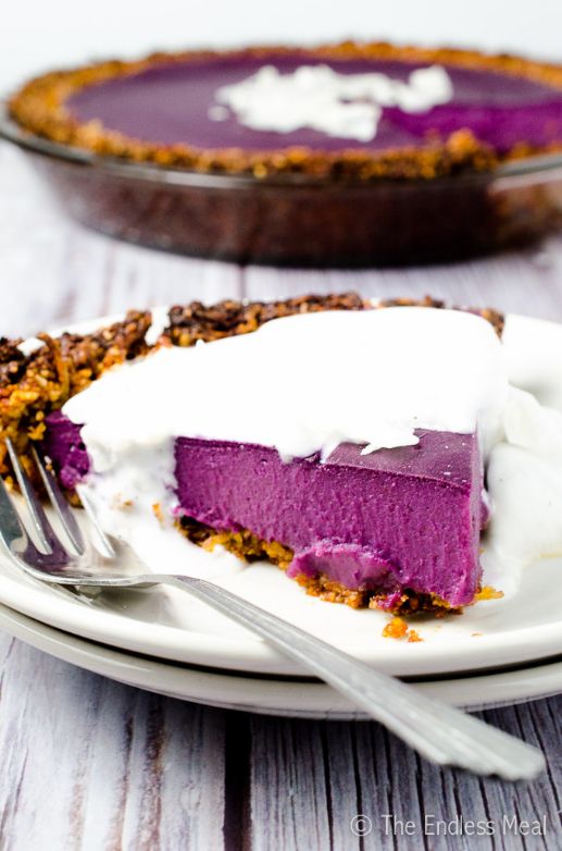 Vegan Purple Yam /Sweet potato cup size pie tarts