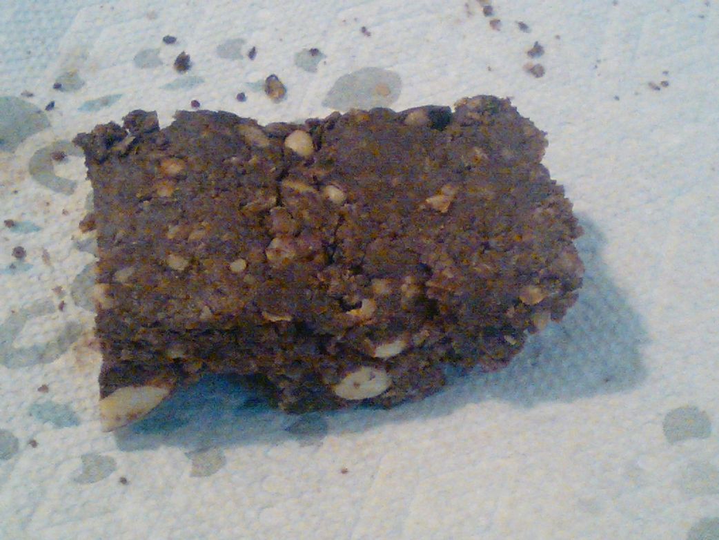 Chocolate and nut oatmeal fridge brownies