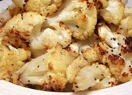 Roasted Cauliflower with Onion and Bacon