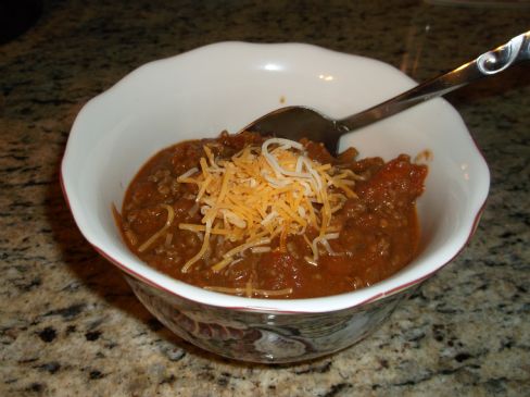 TommieLeigh's Chili (1 cup serving)