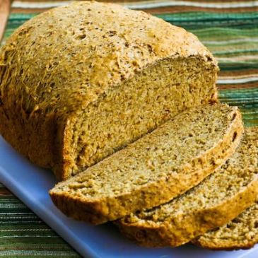 Bread Machine Recipe - Whole Wheat and Rye Bread w/ Oats, Bran and Flax Seed w/ No Added Salt or Oil