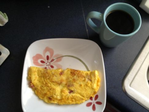 Turkey Bacon and Cheese Omelet