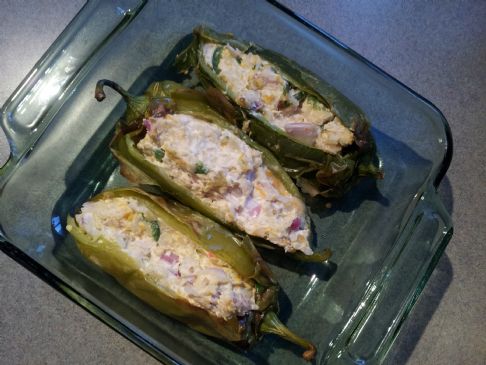 Chicken Stuffed Pablano Peppers