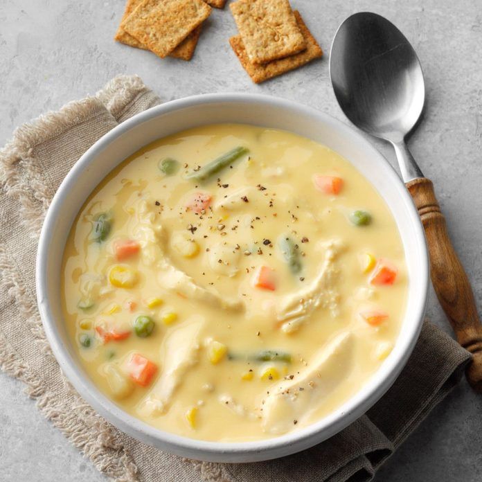 Cream of Chicken Vegetable Soup