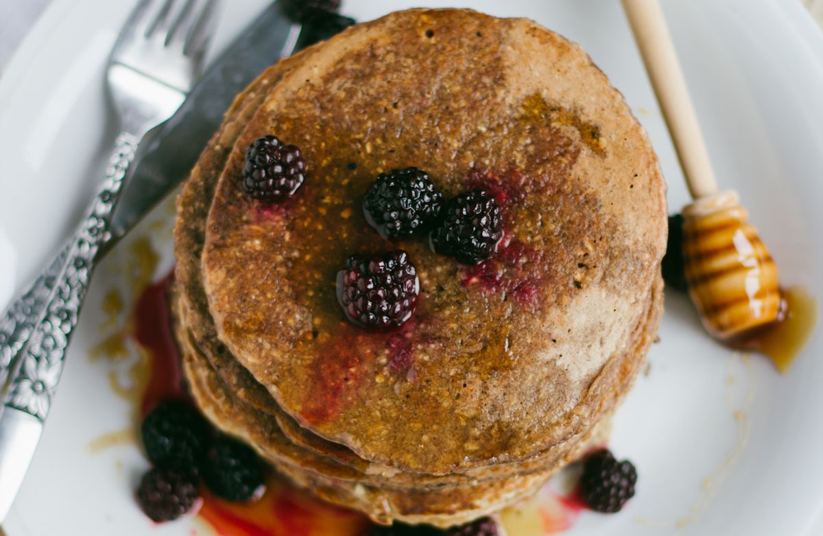 Low-Calorie, Whole-Wheat Pancakes