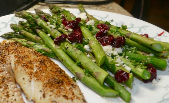 Cranberry Feta Asparagus