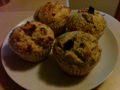 Blueberry-Banana Muffins with Crumb Topping