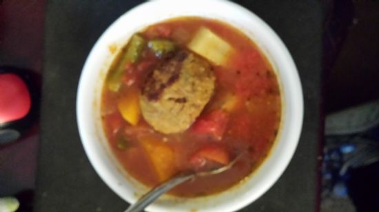 Jalapeno Chedddar Meatball Veggie Soup