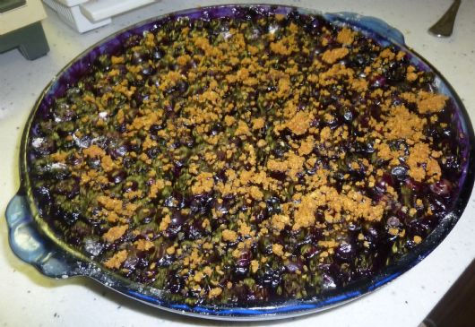 blueberry pie, deep dish