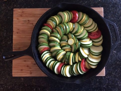 Zucchini and Squash Au Gratin