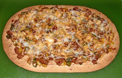 Flatout Mexican BBQ Pizza