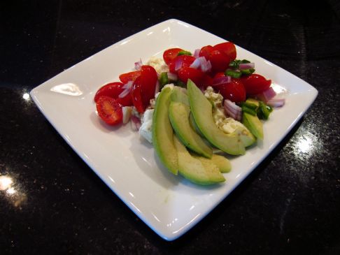 Egg Whites and Fresh Cherry Tomato Salsa