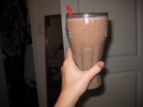 Strawberry Banana and Kale smoothie