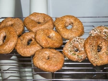 Homemade Honey Wheat Mini-Bagels