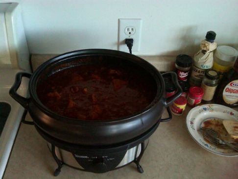 Slow cooked pulled pork loin