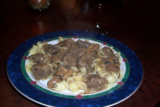 Beef Stroganov - 1/6 of recipe