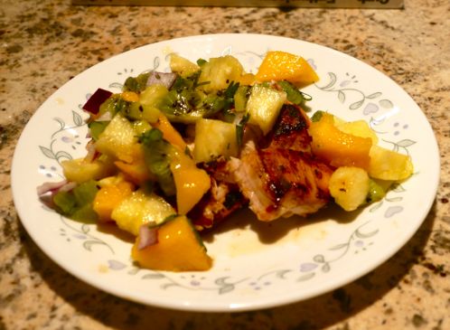 Pineapple Chicken w. Fruit Salsa