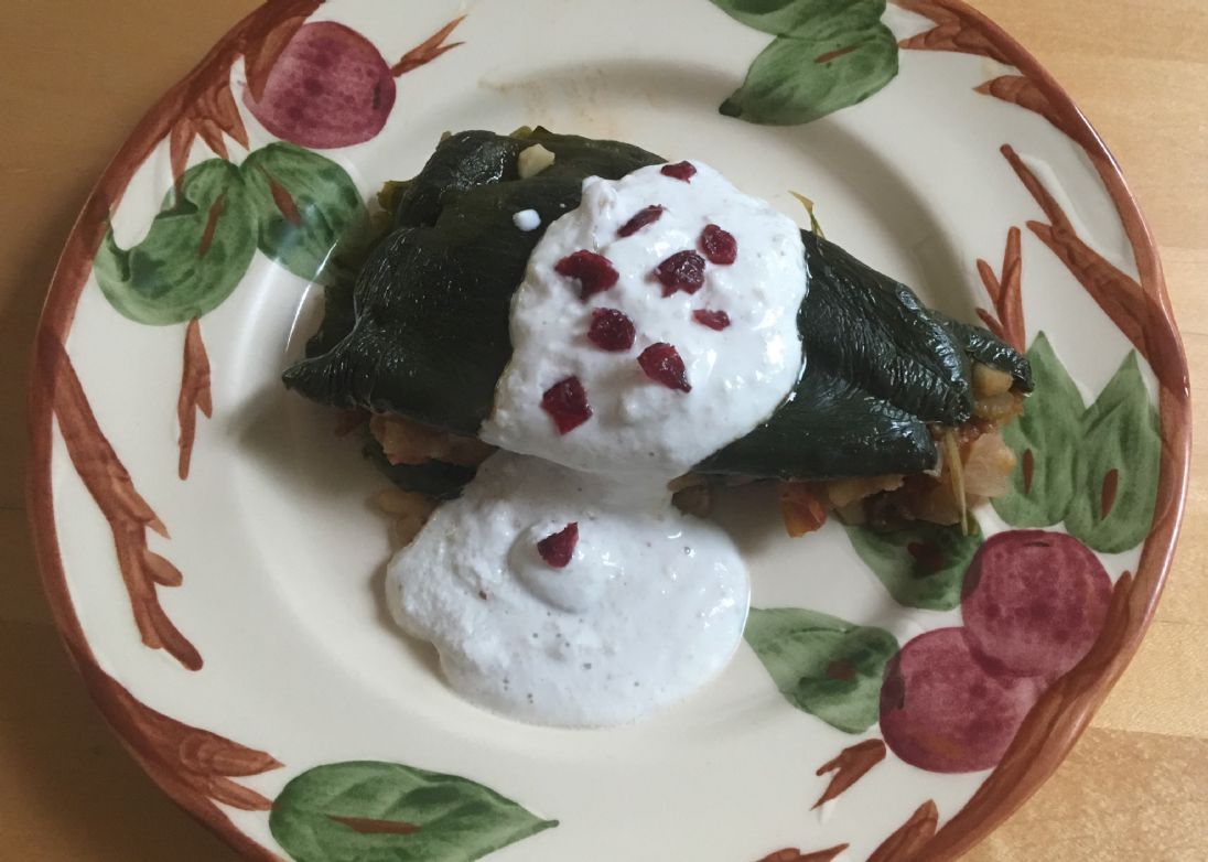 Chiles Rellenos with Walnut sauce