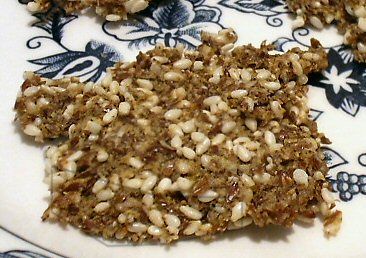 Microwave Flax Crackers