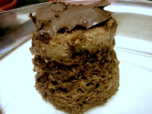 Somewhat Healthy Cupcake with Chocolate Frosting