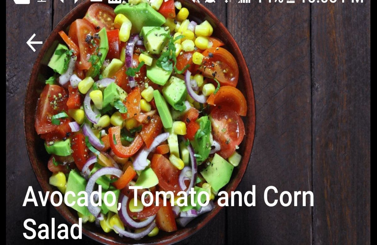 Avocado, Tomato and Corn Salad
