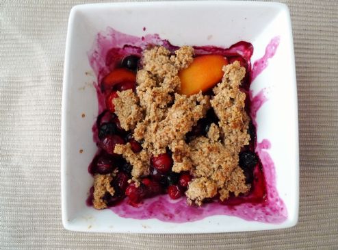 HEAB's Oat Bran Blueberry Crumble