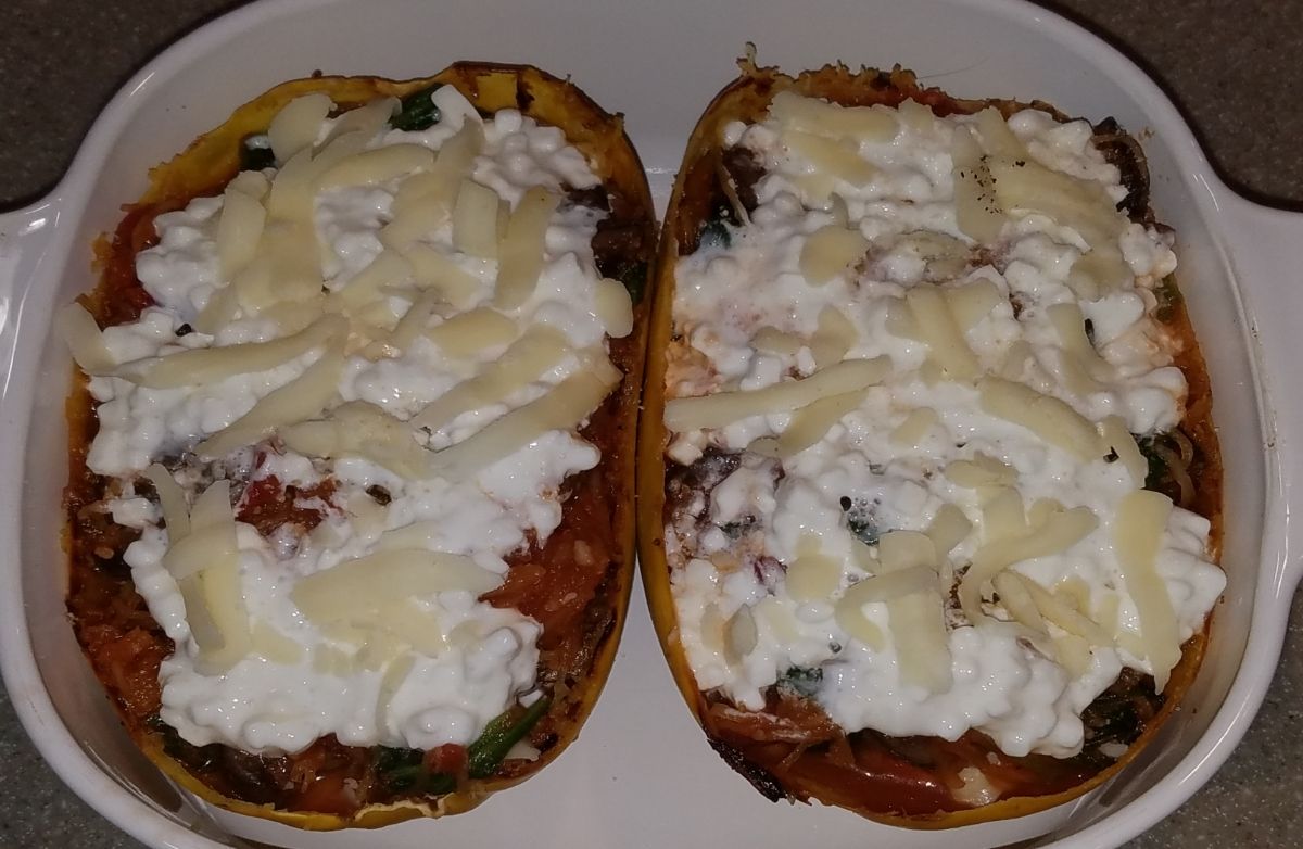 Spaghetti Squash Pizza Bowls