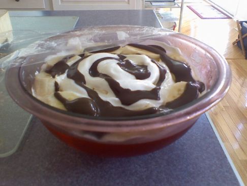 Chocolate Banana-Orange Jello