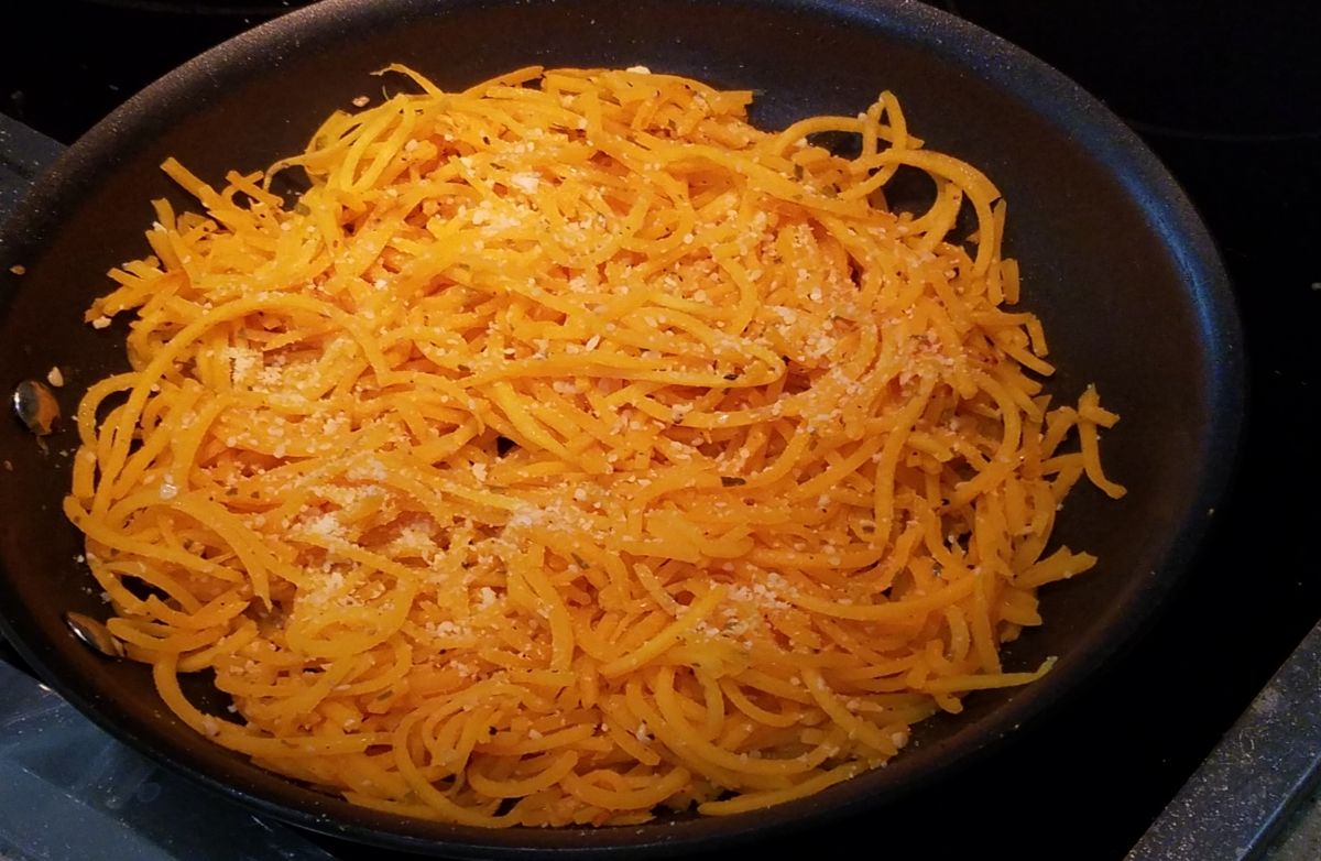 *Butternut Squash Spirals with Garlic and Lemon