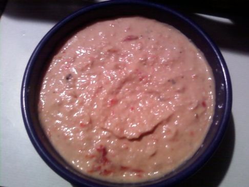 Homemade Roasted Red Pepper Hummus